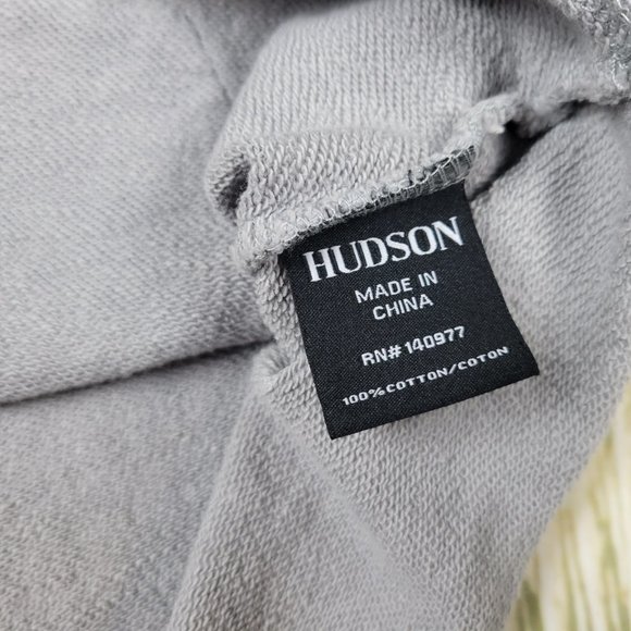 HUDSON KIDS ombre grey short sleeves hooded top - Picture 3 of 6